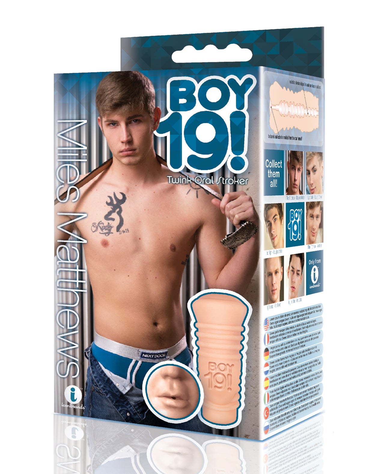 Icon Brands, Inc IC2701-2 Boy 19! Teen Twink Stroker, Ivory TPR