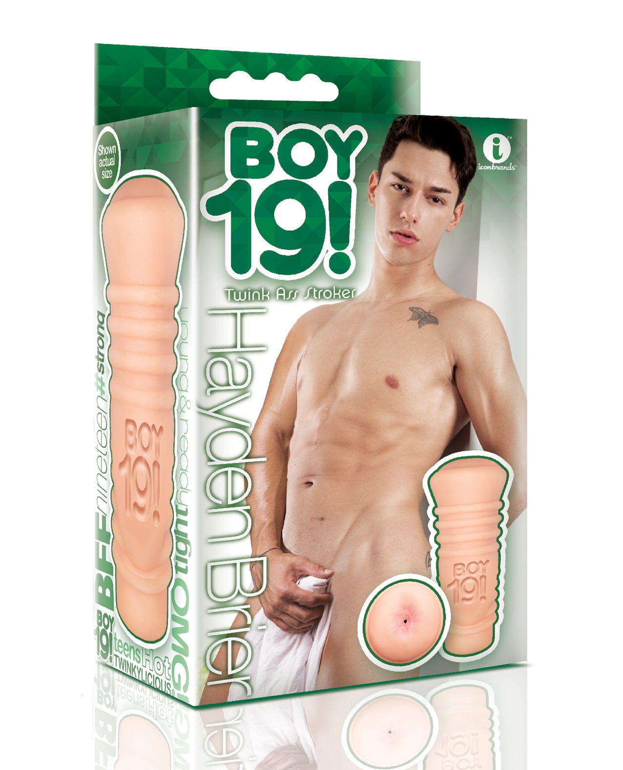 Icon Brands Inc IC2702-2 Body-Safe TPR Anal Stroker, Ivory