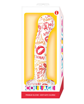Icon Brands Collage 'I Remember Paris' G-Spot Silicone Dildo, Medical-Grade