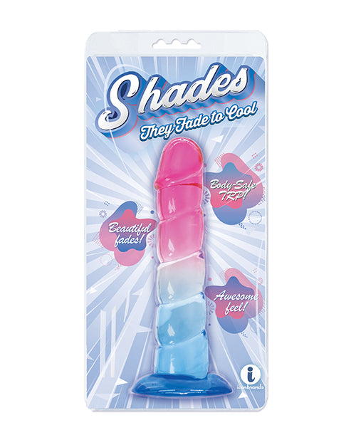 Icon brands inc IC1314 Shades Jelly Swirl Dong, Pink/Blue, 7.5" L