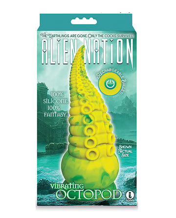 Icon Brands Alien Nation Octopod 9" Vibrating Tentacle Dildo - 10 Functions