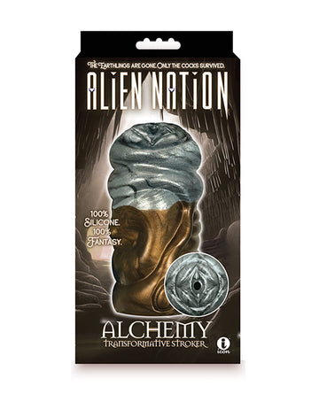 Icon Brands Alien Nation Stroker - Alchemy, Dual-Tone Silicone