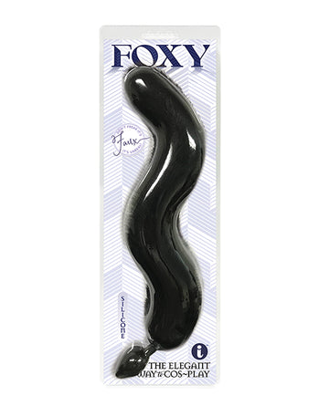 Icon Brands, Inc IC1402 Foxy Fox Tail Silicone Butt Plug, Black