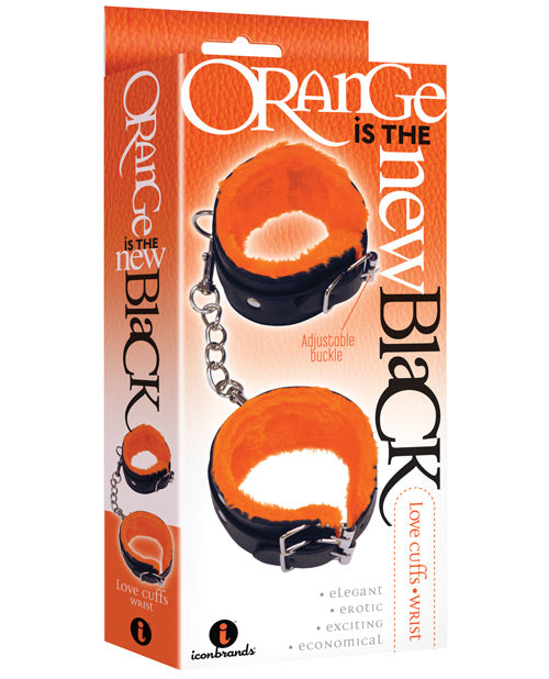 Icon Brands IC2320-2 Wrist Cuffs, Orange, Faux Fur