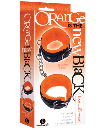 Icon Brands IC2320-2 Wrist Cuffs, Orange, Faux Fur