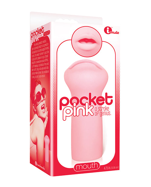 Icon Brands, Inc IC2330 Pocket Pink Mini Mouth Masturbator, TPR