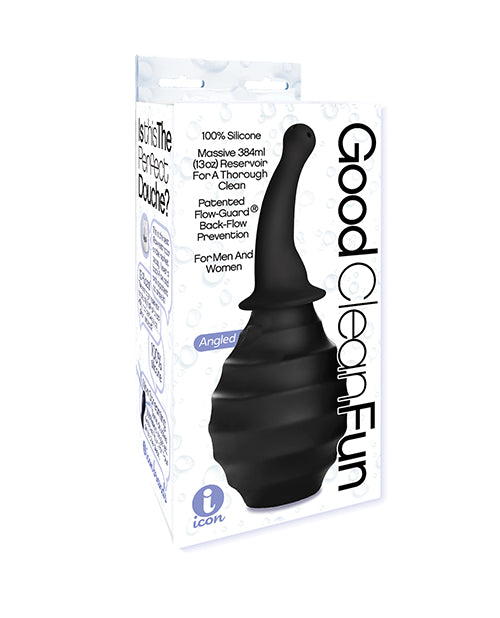 Icon Brands Good Clean Fun Angled Silicone Douche, 13 oz.