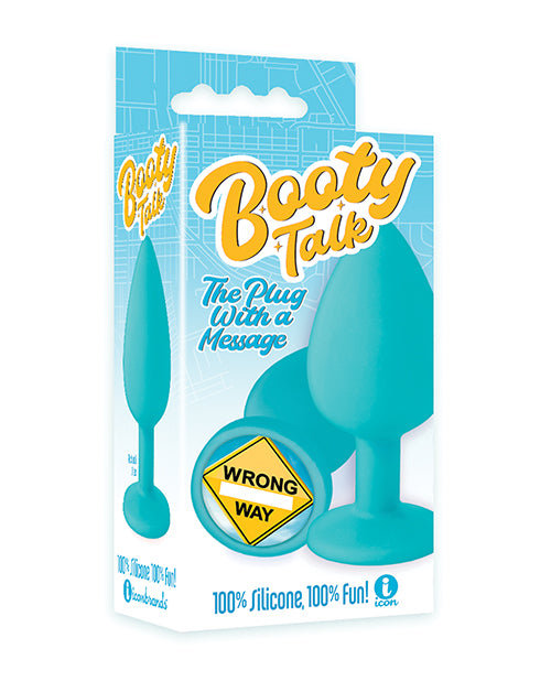 Icon Brands, Inc. IC2850 Wrong Way Plug - Blue Silicone, 3.375" Overall Length