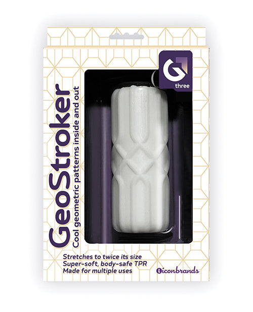 Icon brands inc IC3106 GeoStroker Three 5" Stroker, White, TPR