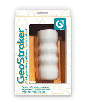Icon brands inc IC3107 GeoStroker Four 5" Stroker, White, TPR