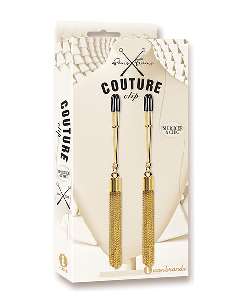 Icon Brands, Inc IC3301 Couture Clips Luxury Nipple Clamps, Copper, Metal