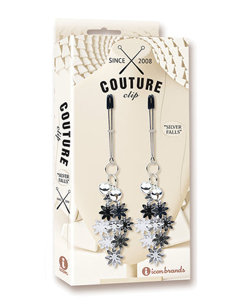 Icon Brands, Inc IC3304 Couture Clips Luxury Nipple Clamps, Silver Metal