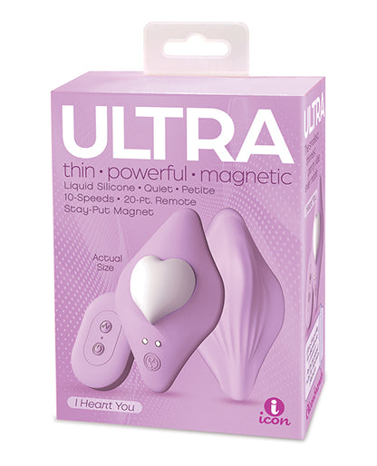 Icon Brands Petite Heart Vibrator, Lavender