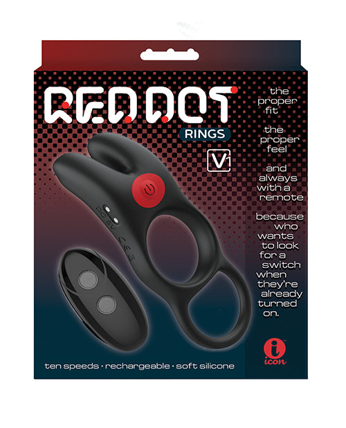 Icon Brands Massive Red Dot Cock Ring V1