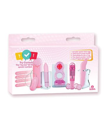 Icon Brands, Inc IC8015 Try-Curious Vibe Set - Pink, 5-Piece