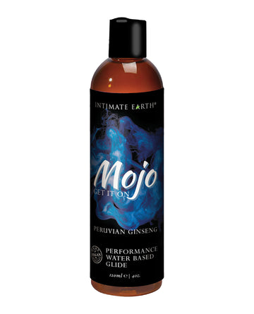 Intimate Earth 014/120MJ Water Based Glide, 4 oz Peruvian Ginseng