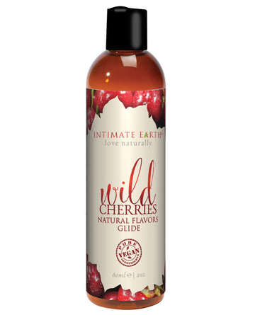 Intimate Earth 040/60IE Natural Flavors Glide - Wild Cherries, 60ml