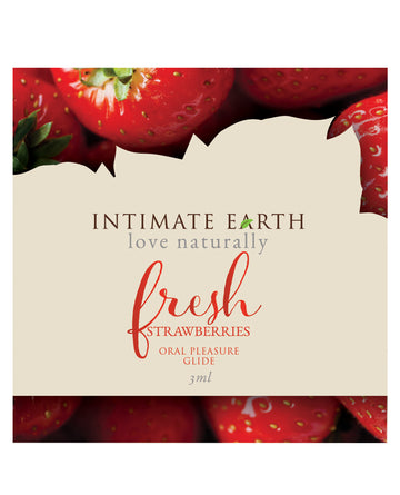 Intimate Earth 042F Lubricant Foil, 3ml Fresh Strawberries