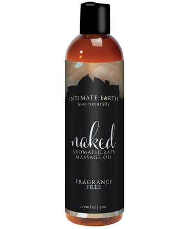 Intimate Earth 046/120IE Naked Massage Oil, 120ml All-Natural Fragrance-Free