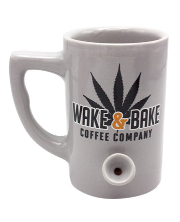 Island Dogs 59981 Wake & Bake Coffee Mug, 10 oz Grey Ceramic