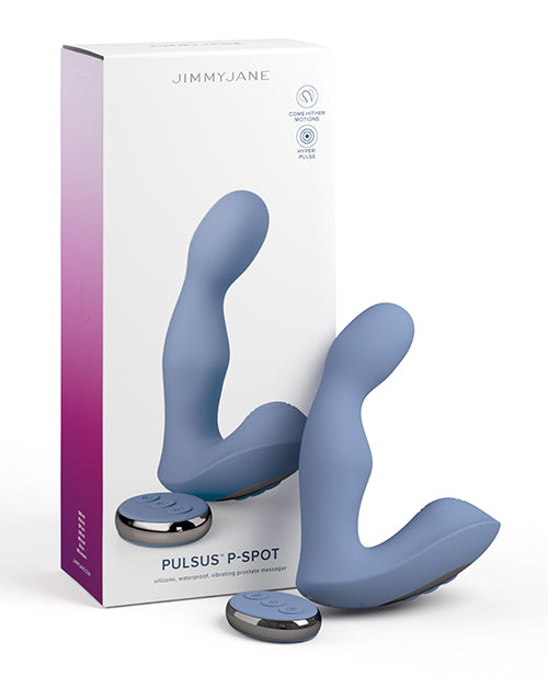 JimmyJane JJ10552 Pulsus P-Spot Vibrator w/Remote Control, Blue, 10-Function