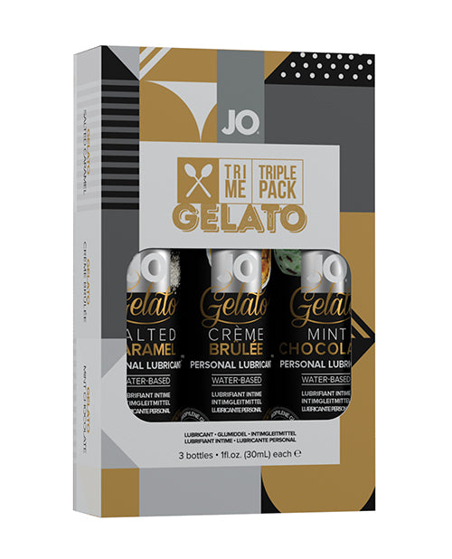 System JO 10059 Tri-Me Triple Pack Gelato, 3 x 1 oz Water-Based Lubricants