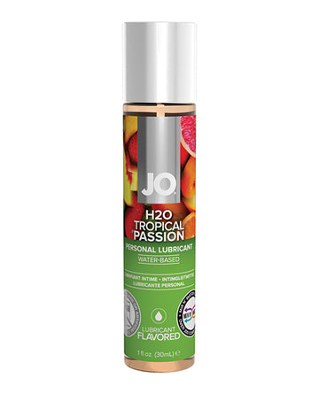 System JO 10121 JO H2O Tropical Passion Lubricant, 1 oz, Water-Based, Flavored