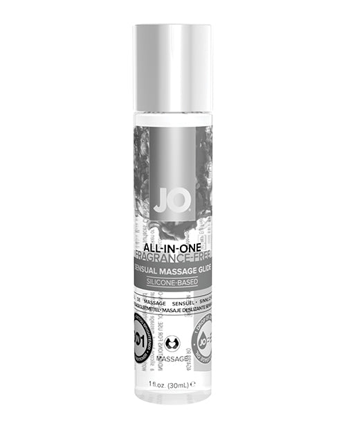 System JO All-In-One Sensual Massage Glide, Fragrance-Free – Body-Safe Silicone