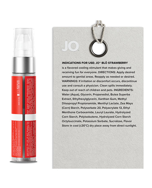 System JO JO Blo Oral Pleasure Gel, Strawberry, 1 oz.