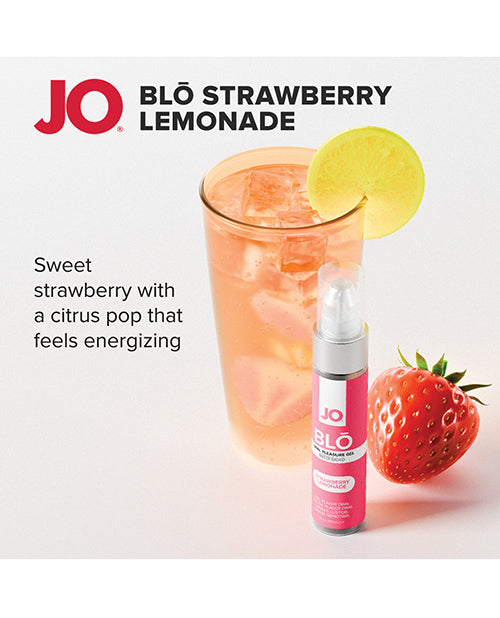 System JO JO Blo Pleasure Gel, Strawberry Lemonade, 1 oz