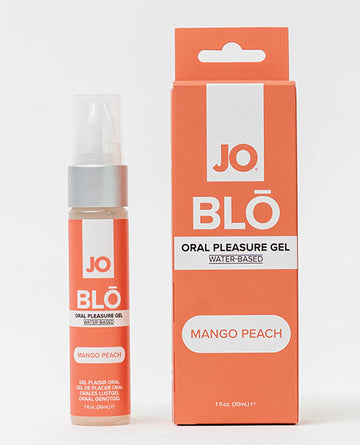 System JO JO Blo Oral Pleasure Gel, Mango Peach, 1 oz