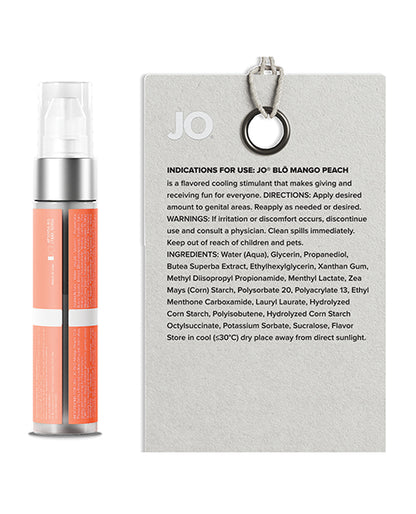 System JO JO Blo Oral Pleasure Gel, Mango Peach, 1 oz