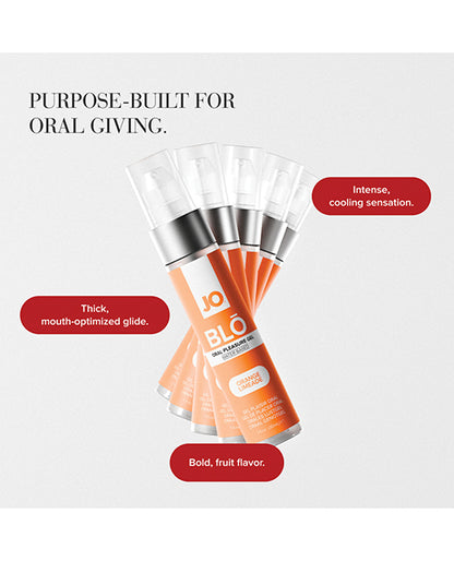System JO JO Blo Oral Pleasure Gel, Orange Limeade, 1 oz.