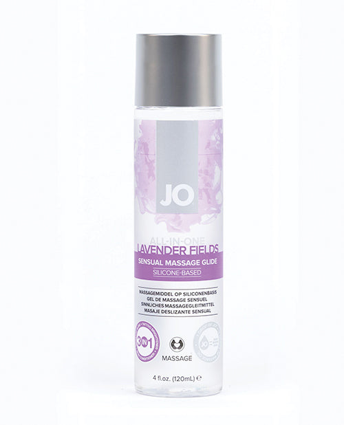 System JO 40024 All-In-One Sensual Massage Glide, Lavender, 4 oz