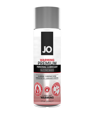 System JO 40077 Premium Warming Lubricant, 2 oz, Silicone-based