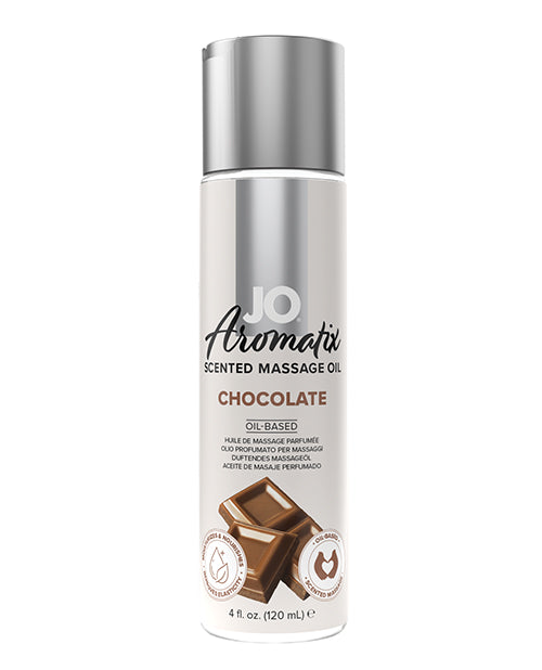 System JO 40128 Aromatix Chocolate Massage Oil, 4 oz, Vegan