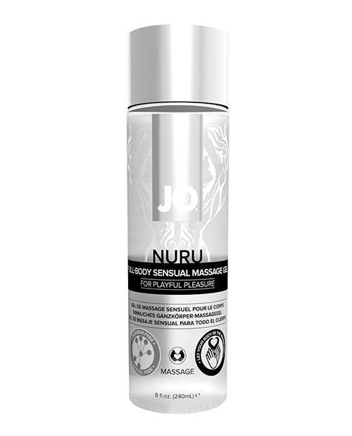 System JO Nuru Massage Gel, Fragrance-Free, Water-Based, 8 fl oz