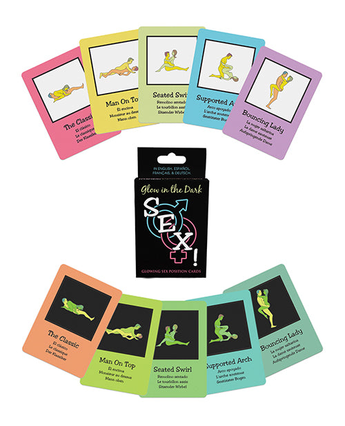 Kheper Games BG.C34 Glow in the Dark Sex! Card Game, 40 Cards