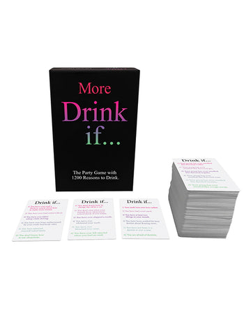 Kheper Games BG.D18 More Drink If Card Game, 200 Cards, 1200 Statements