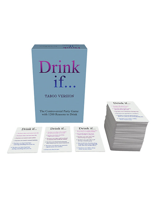 Kheper Games BG.D27 Drink If Taboo Drinking Game, 3-20 Players, 200 Cards