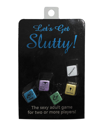 Kheper Games BG.R151 Slutty Dice, 5-Piece Foreplay Game
