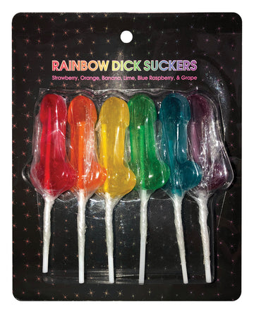 Kheper Games NV.070 Rainbow Dick Suckers, Assorted Colors/Flavors, 0.71 oz