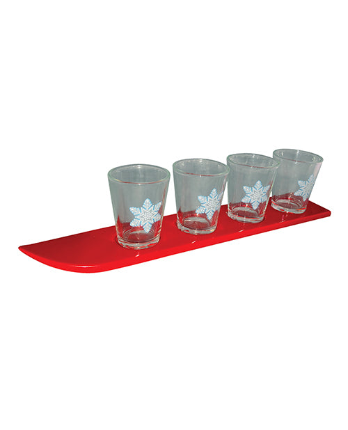 Kheper Games NV.D82 Ski Shot Glass Set, Set of 4
