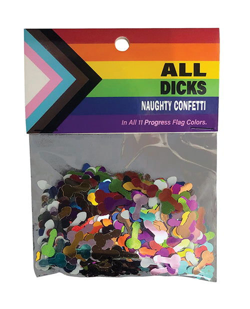 Kheper Games NV.C16 Penis Confetti, 15g Assorted Pride Colors