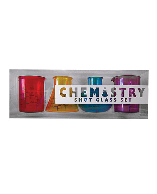 Kheper Games Chemistry Shot Glass Set, Set of 4, 1.5 oz