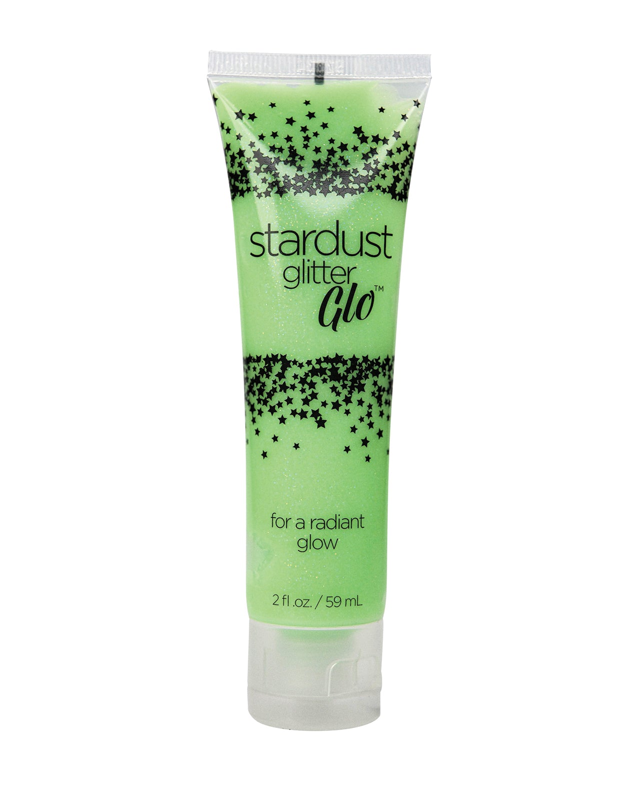Kingman 153K Glitter Glo Luminous Lime Glitter, Neon Green, 2 fl oz