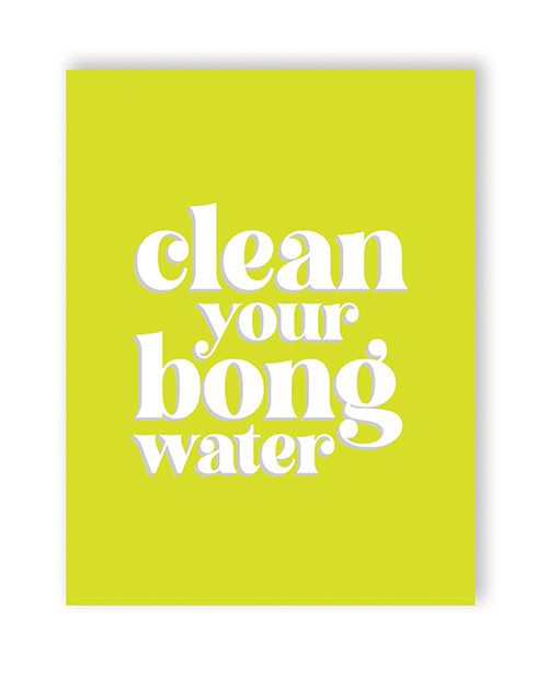 Kush Kards Bong Water 420 Greeting Card, Handmade & Women-Owned
