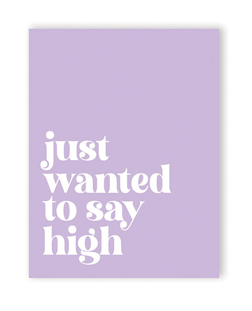 Kush Kards Saying High 420 Greeting Card, 4.25" x 5.5"