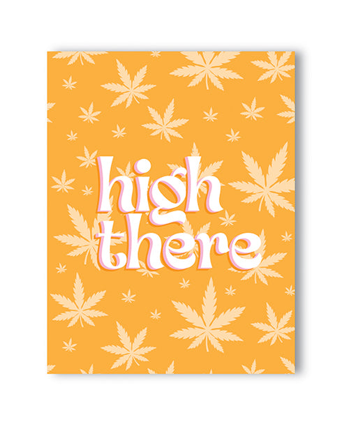 Kush Kards 420KARD-HIGHTHERE High There Greeting Card, Blank Inside