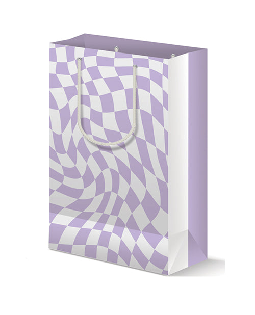 Kush Kards Hello There-PurpleRetroBag Retro Purple Gift Bag, 13"H